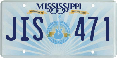 MS license plate JIS471
