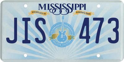 MS license plate JIS473