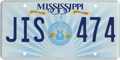 MS license plate JIS474