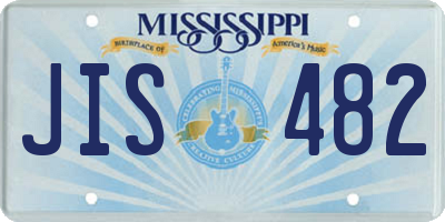 MS license plate JIS482