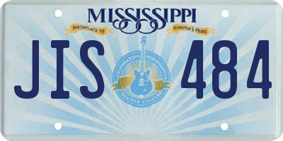 MS license plate JIS484