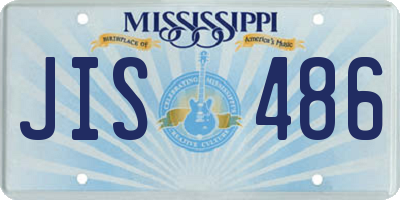 MS license plate JIS486