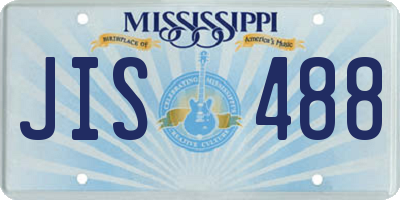 MS license plate JIS488