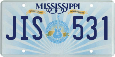 MS license plate JIS531