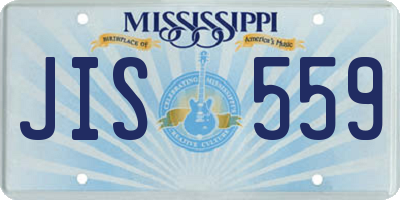 MS license plate JIS559