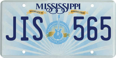 MS license plate JIS565