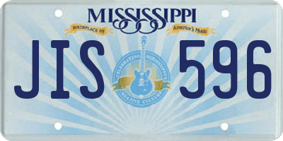 MS license plate JIS596