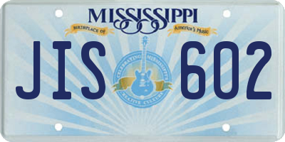 MS license plate JIS602