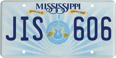 MS license plate JIS606