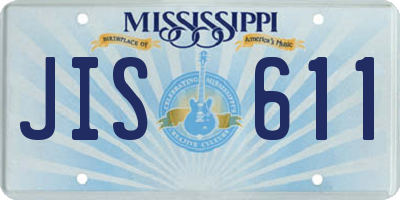 MS license plate JIS611