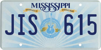 MS license plate JIS615