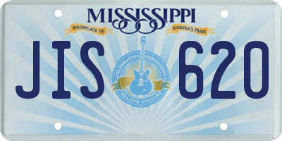 MS license plate JIS620