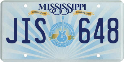MS license plate JIS648