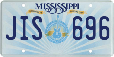 MS license plate JIS696