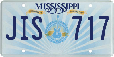 MS license plate JIS717