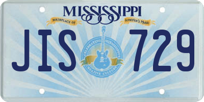 MS license plate JIS729