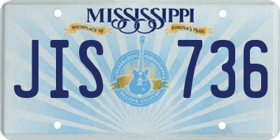 MS license plate JIS736