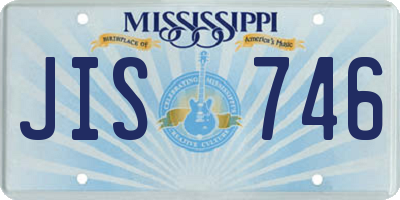 MS license plate JIS746