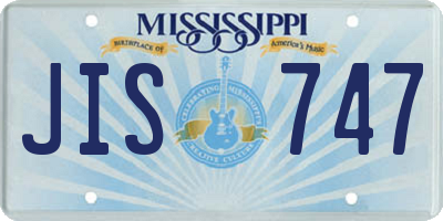 MS license plate JIS747