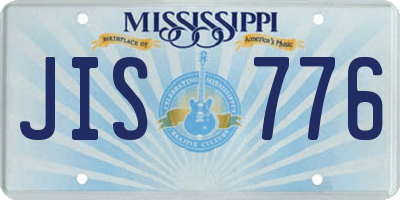 MS license plate JIS776
