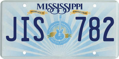 MS license plate JIS782