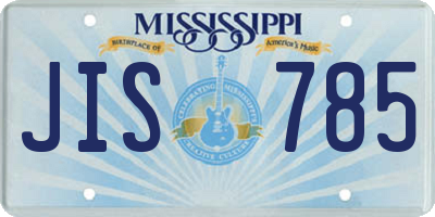 MS license plate JIS785