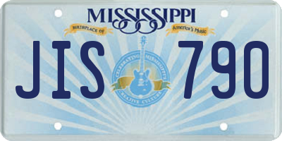 MS license plate JIS790