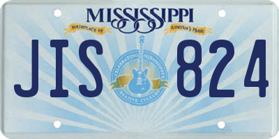 MS license plate JIS824