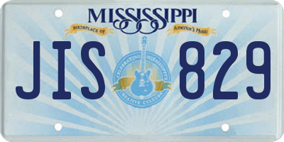 MS license plate JIS829