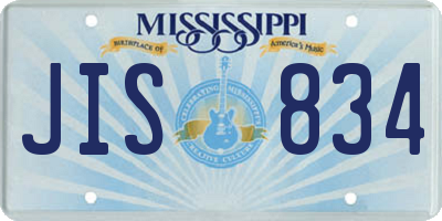 MS license plate JIS834