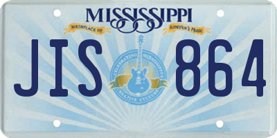 MS license plate JIS864