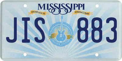 MS license plate JIS883