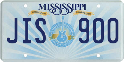 MS license plate JIS900