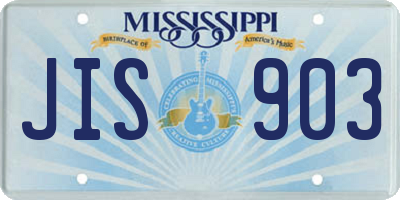 MS license plate JIS903