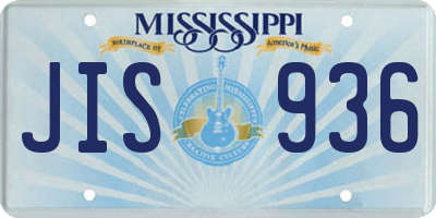 MS license plate JIS936