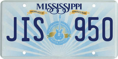 MS license plate JIS950
