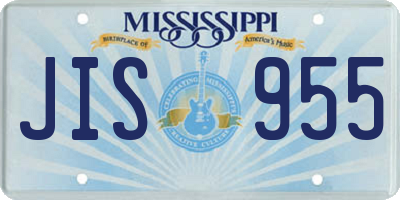 MS license plate JIS955