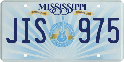 MS license plate JIS975