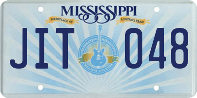 MS license plate JIT048