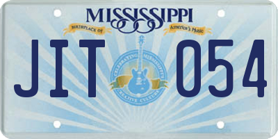 MS license plate JIT054