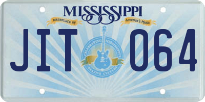 MS license plate JIT064
