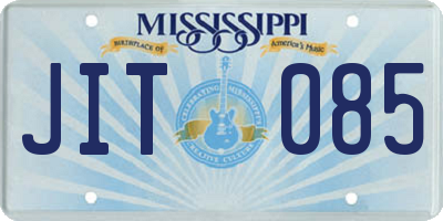 MS license plate JIT085