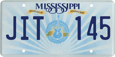 MS license plate JIT145