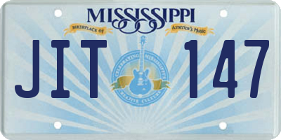 MS license plate JIT147