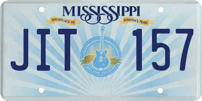MS license plate JIT157