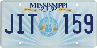 MS license plate JIT159