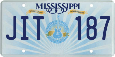 MS license plate JIT187