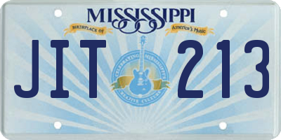 MS license plate JIT213