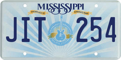 MS license plate JIT254