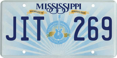 MS license plate JIT269